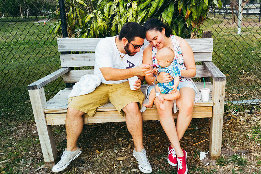 Ansel's first icee @ Amelia Earhart Park