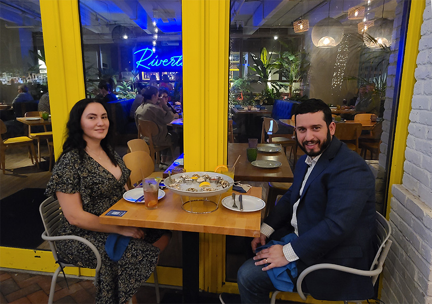 Dinner at Rivertail Restaurant, Fort Lauderdale